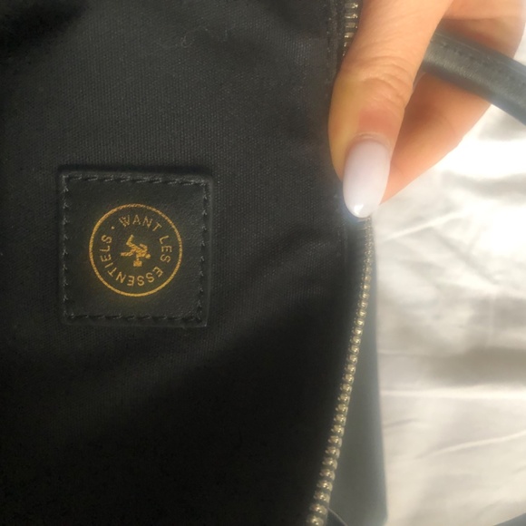 Want Les Essentiel black small tote , black leather - Picture 3 of 4